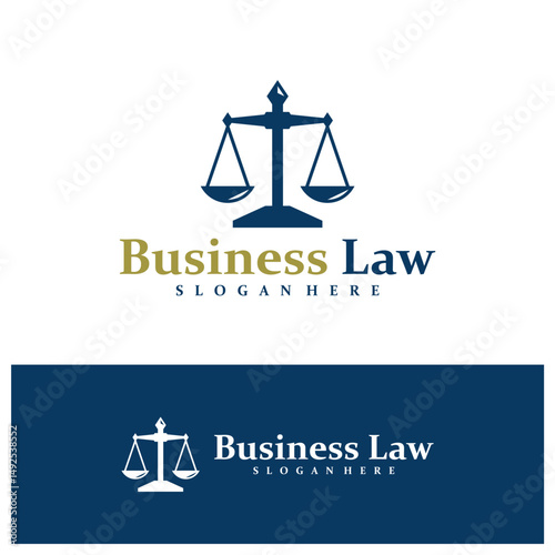 Law Firm logo design concept vector. Justice Logo Design Template. Creative Symbol. Icon