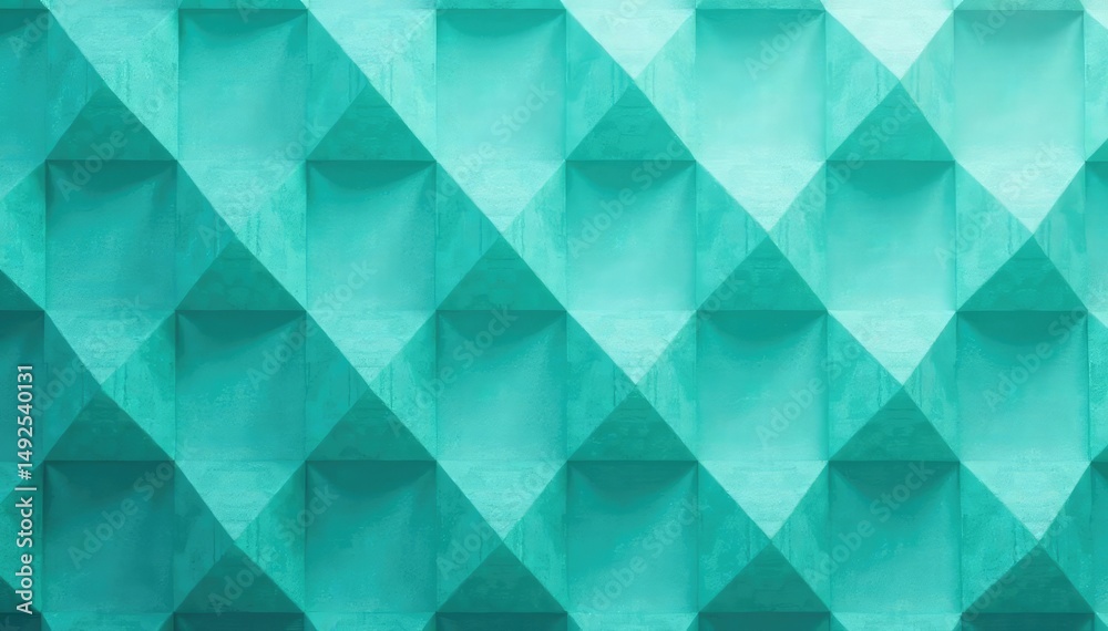 Fototapeta premium Subtle geometric pattern, repeating teal and grey , sophisticated, interior, decor