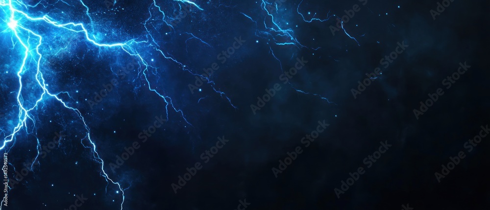 Abstract lightning strikes