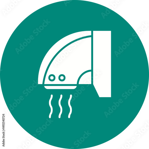 Hand Dryer icon vector image. Suitable for mobile apps, web apps and print media.