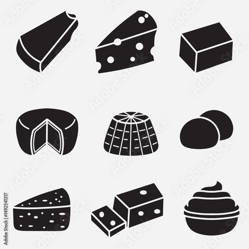 sets of cheese good for icon, symbol, logo, element design, etc