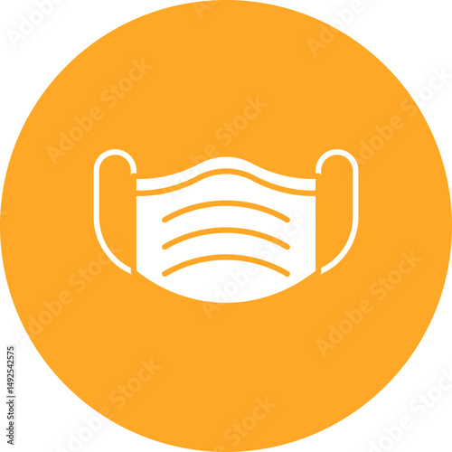 Medical Mask icon vector image. Suitable for mobile apps, web apps and print media.