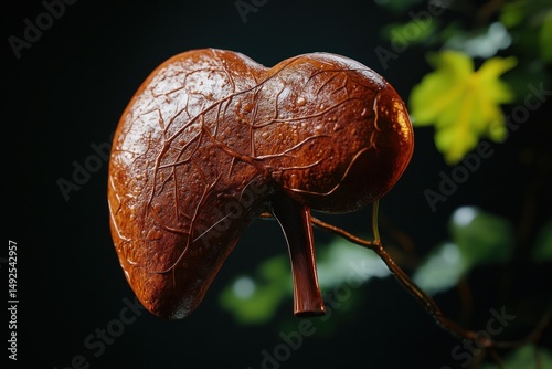 Obraz na płótnie 3 d model of a human liver w salonie