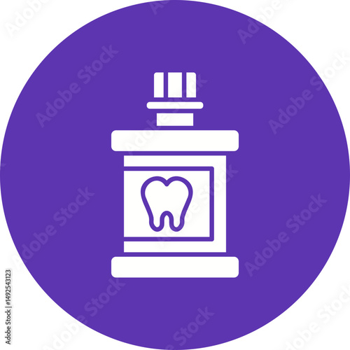 Mouthwash icon vector image. Suitable for mobile apps, web apps and print media.