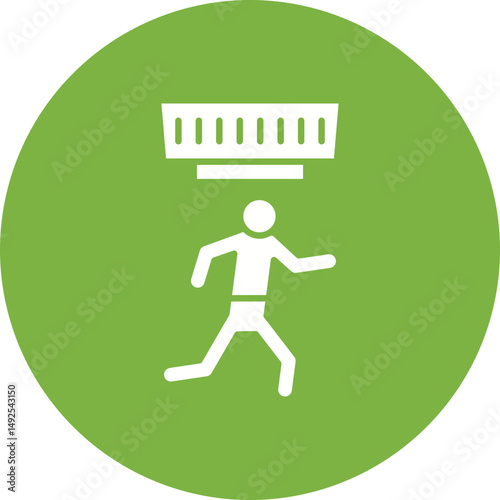 Move Sensor icon vector image. Suitable for mobile apps, web apps and print media.