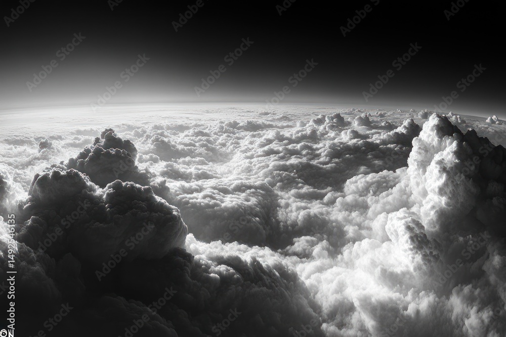 Dramatic cloudscape above
