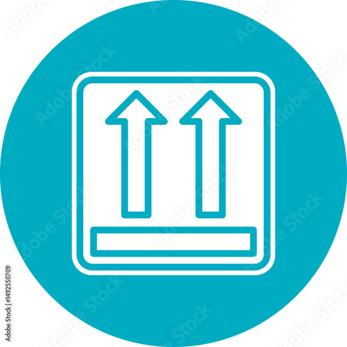 This Side Up icon vector image. Suitable for mobile apps, web apps and print media.