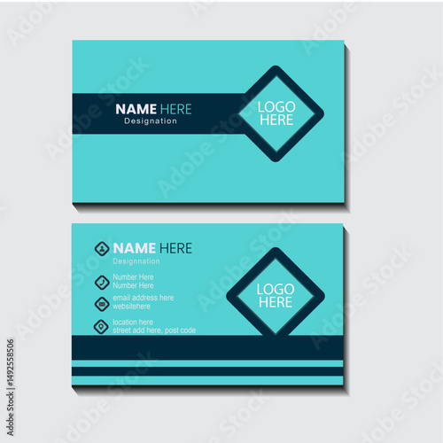 template crad business simple personal information nice design flyer