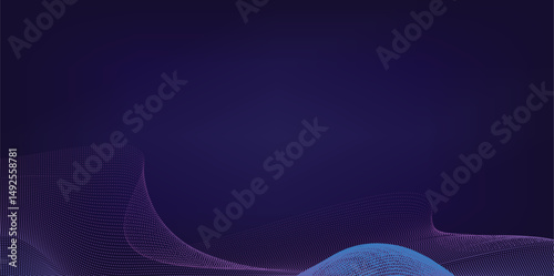 Blue neon syntheses patterned background vector