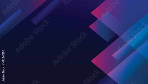 Geometric blue background, desktop wallpaper vector.