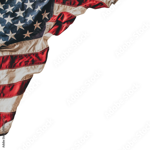 american flag on a white background