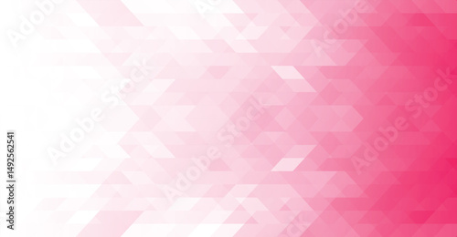 Modern pink geometric shapes background.