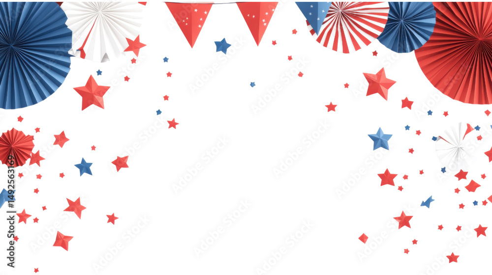 Obraz premium USA flag colors items