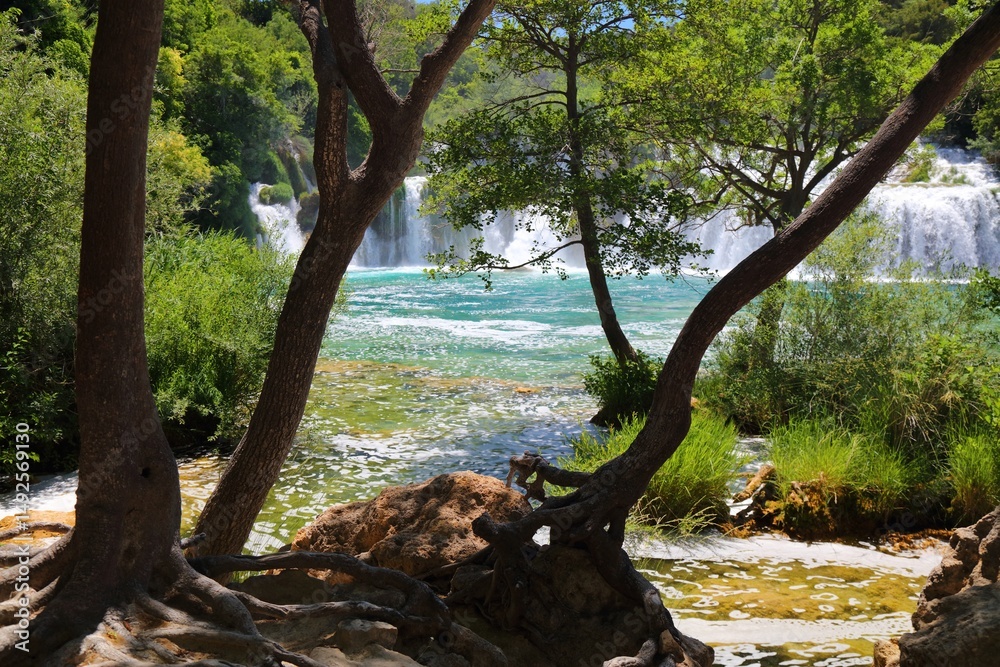 Krka National Park waterfalls in Croatia Krka National Park waterfalls in Croatia