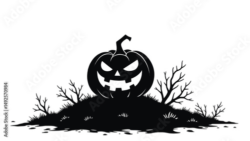 "Spooky Halloween Vector Set – Pumpkins, Ghosts, Witches, and Haunted Elements"


