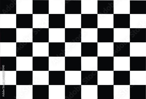 Seamless checkerboard vector pattern. Classic black and white geometric design with repeating square tiles

