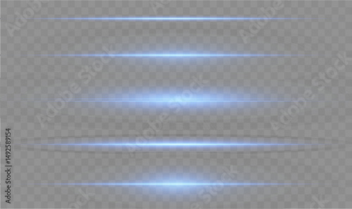 Glowing blue neon flare with fast motion blur and colorful laser streaks in abstract dark background, dynamic light explosion, vibrant energy beam, digital splash, ray glow and modern vector line