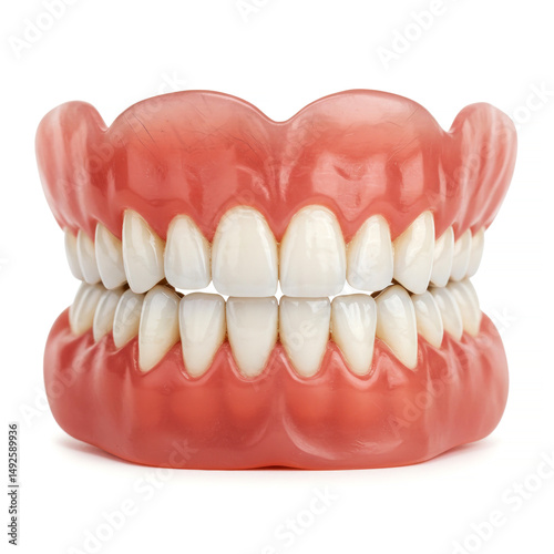 Artificial teeth close-up
