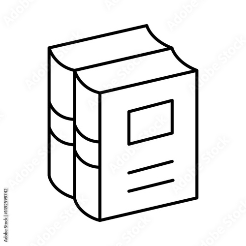Book Line Icon Editable Stroke. Education, Study, Library, Reading, Science, Student, Graduation, Bookstore Icons Vector Illustration