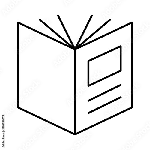 Book Line Icon Editable Stroke. Education, Study, Library, Reading, Science, Student, Graduation, Bookstore Icons Vector Illustration