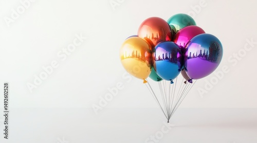 Colorful balloons cluster (23)