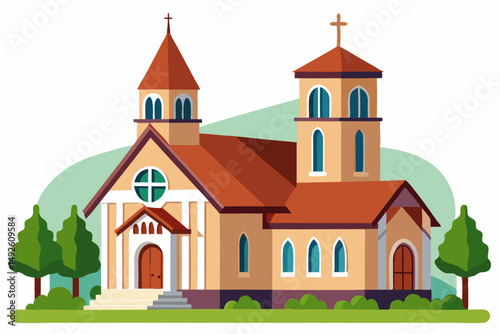 Christian Architecture Vector