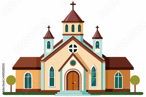 Decorative Church Vector Art