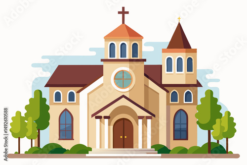 Church Icon White Background