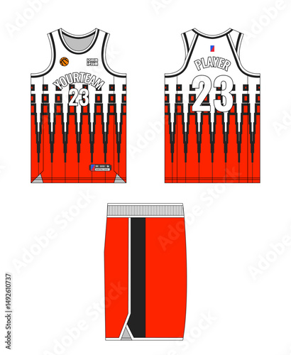 Basketball jersey template design, basketball uniform mockup design, vector sublimation sports apparel design, jersey basketball ideas.