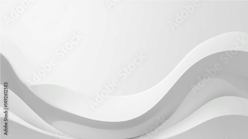 Abstract grey white background paper shine and layer element vector for presentation design. Suit for business, corporate, institution, party, festive, seminar, and talks.