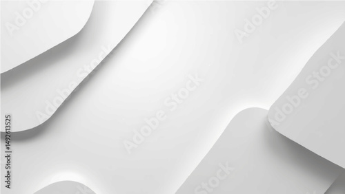 Abstract grey white background paper shine and layer element vector for presentation design. Suit for business, corporate, institution, party, festive, seminar, and talks.