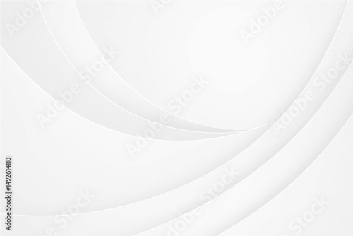White abstract design with light waves and curved lines creates a smooth, artistic wallpaper texture