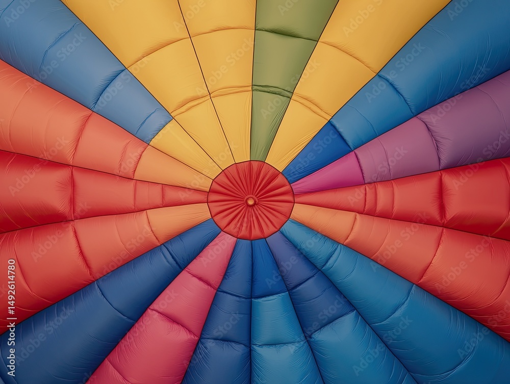 Fototapeta premium Colorful hot air balloon canopy (2)