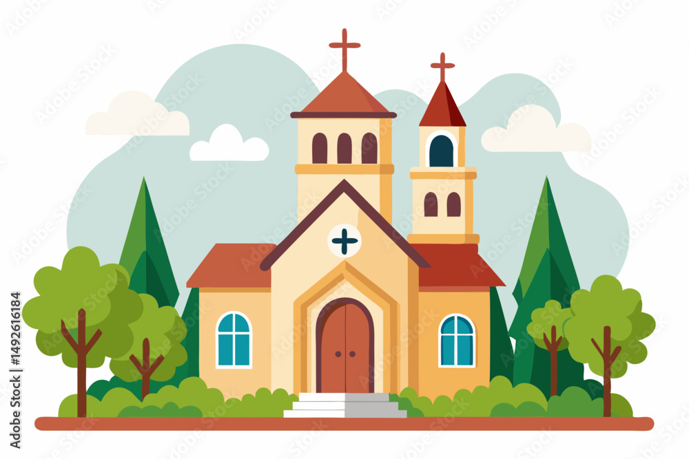 Elegant Church Vector Design Elegant Church Vector Design