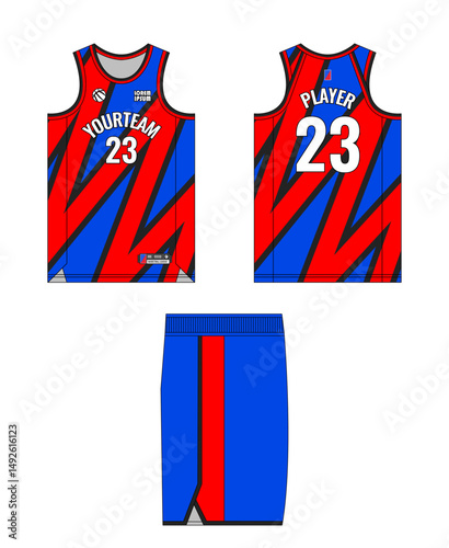 Basketball jersey template design, basketball uniform mockup design, vector sublimation sports apparel design, jersey basketball ideas.