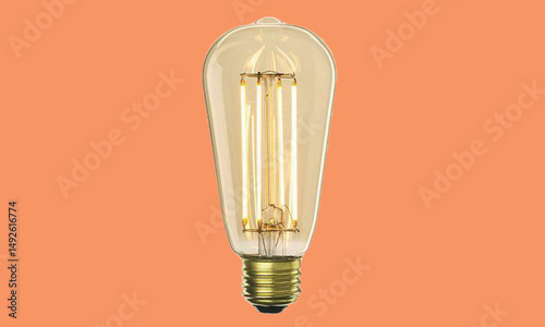 A collection of various white led light fixtures arranged on a green background