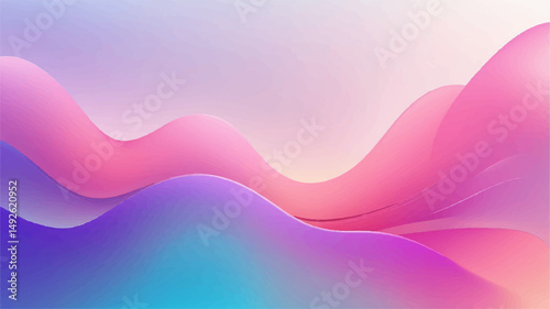 Abstract gradient glass morphism background.
