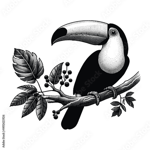 Sketch vector off a bird