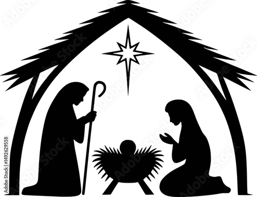 Nativity SVG - Manger Svg - Stable SVG - Christmas Svg - Nativity Clip Art - Nativity Silhouette
Nativity SVG, Nativity scene svg, Christmas SVG, Holiday Decoration Decal, Vinyl Cut File, NativitPrint