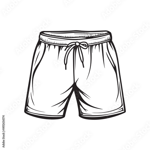 vector illustration of pants isolated on white
