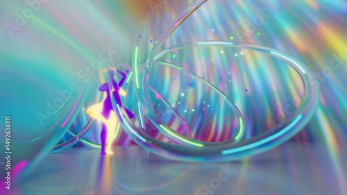 a looped 3D render. awareness of the energies of other spaces