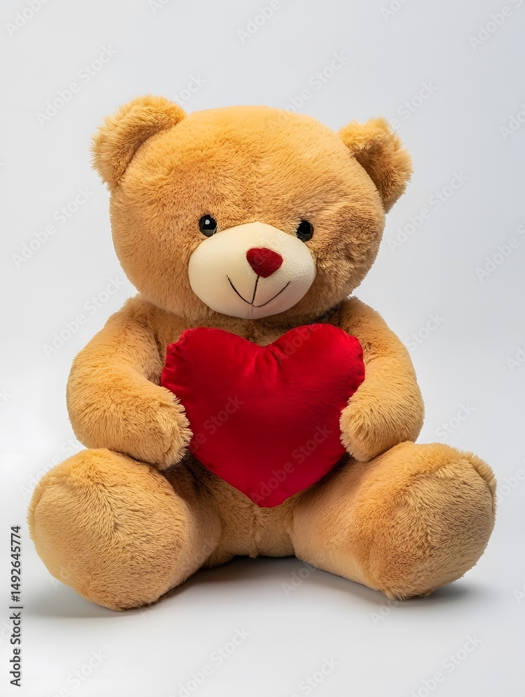 Obraz premium Adorable Teddy Bear Plush Toy: The Perfect Soft Toy Gift for Valentine's Day and Childhood Memories