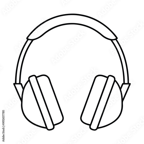 headphones isolated on white background