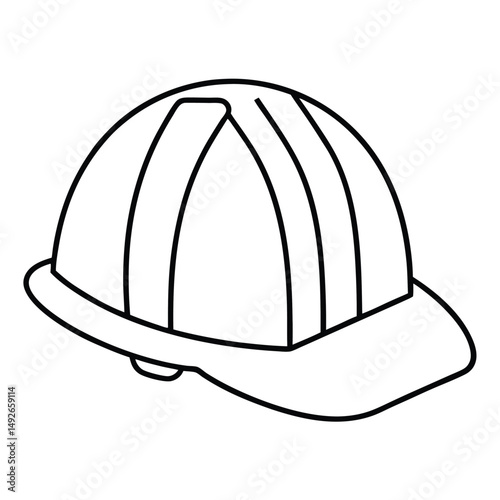 vector illustration of a helmet