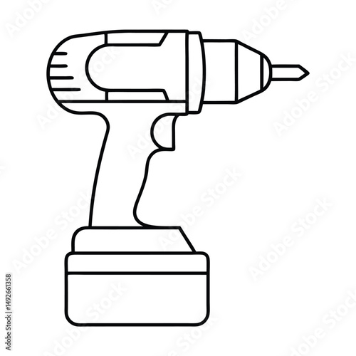 hand holding a drill