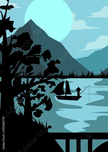 boat on the river