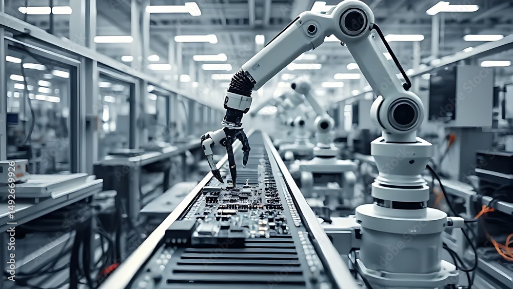 Robotic hand doing work Robotic hand doing work