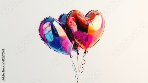 Colorful heart balloons (30)