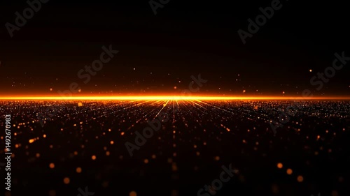 Abstract Orange Light Effect Background