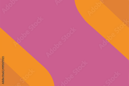 Abstract geometric design with pink and orange color blocks for modern graphic visuals